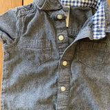 Denim Romper | 6-9 mo | Carter's