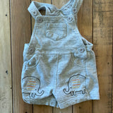 Gray Elephant Overalls | 6-9 mo