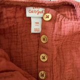 Rusty Orange Muslin Romper | Cat & Jack