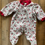 Santa Clause Button Up Pajama | 3-6 mo