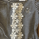 Stripes and Lace Top | Calvin Klein