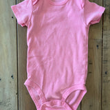 Plain Pink Short Sleeve Onesie | Carter's