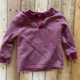 Red Stripe Henley Long Sleeve | 9-12 mo | Garanimals