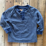 Blue Stripe Henley Long Sleeve | 9-12 mo | Garanimals