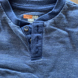 Blue Stripe Henley Long Sleeve | 9-12 mo | Garanimals