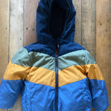 Color Block Hooded Puffer Jacket | 9-12 mo