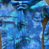 Blue Alligator Zip Up Pajama | 12-18 mo | Carter's