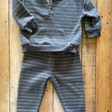 Fleece Striped Sweat Set | 12-18 mo