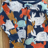 Mr Crabs Zip Up Pajama | 12-18 mo | Carter's