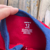 Fleece Vroom Vroom Zip Up Pajama| 9-12 mo | Carter's