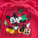 Mickey Happy Holidays Long Sleeve | 9-12 mo | Disney