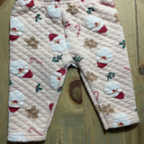 Pink Santa Pants | 6-9 mo | Lila & Jack