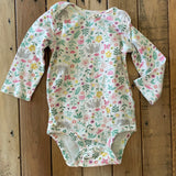 Elephants and Flowers Onesie | 9-12 mo | Carter's
