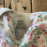 Elephants and Flowers Onesie | 9-12 mo | Carter's