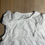 White Eyelet Onesie Dress | H&M