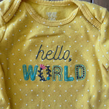 Hello World Onesie | 9-12 mo | Carter's