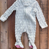 White Zip Up Pajama | newborn | Cloud Island