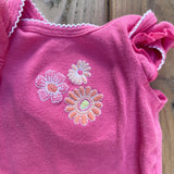 Pink Lacey Flower Onesie | newborn | Bundles Baby