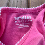 Pink Lacey Flower Onesie | newborn | Bundles Baby