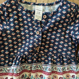 Navy Flower Blouse | 9-12 mo | Carter's