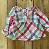 Picnic Plaid Long Sleeve | 9-12 mo | Jumping Beans