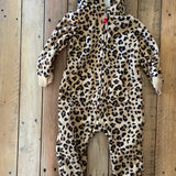 Fleece Cheetah Jumpsuit | 9-12 mo | Carter's