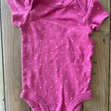 Pink Polkadots Onesie | 0-3 mo | Carter's