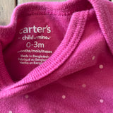 Pink Polkadots Onesie | 0-3 mo | Carter's