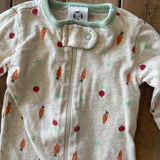 Veggies Zip Up Pajama | 0-3 mo | Gerber