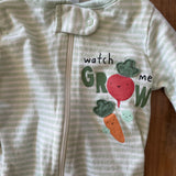 Watch Me Grow Zip Up Pajama | 0-3 mo | Gerber
