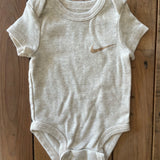 Gray Onesie | 0-3 mo | Nike