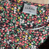 Long Sleeve Flower Blouse | Llama