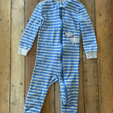 Striped Doggy Zip Up Pajama | Carter's