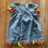 Fun & Funky Denim Tassel Dress | Boutique Brand
