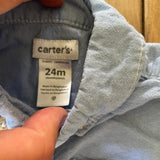 Long Sleeve Button Up Onesie | Carter's