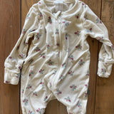 Flower  Zip Up Pajama | newborn | Gerber