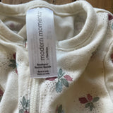 Flower  Zip Up Pajama | newborn | Gerber