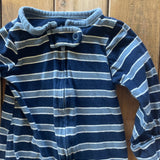 Blue Stripe Zip Up Pajama | newborn | Carter's