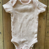 Pink Ribbed Onesie | 0-3 mo | Carter's