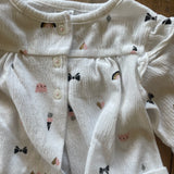 White Ruffle Cardigan | 0-3 mo | Carter's