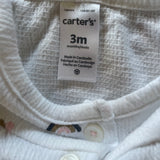 White Ruffle Cardigan | 0-3 mo | Carter's