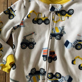 Trucks and Tractors Fleece Zip Up Pajama | Carter's