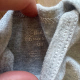 Gray Onesie | 0-3 mo | Baby Essentials