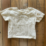 Organic White T-Shirt | 0-3 mo | Easy-Peasy