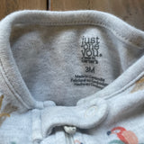 Safari Zip Up Pajama | 0-3 mo | Carter's