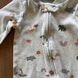 Wild Life Zip Up Pajama | 0-3 mo | Carter's