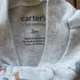 Wild Life Zip Up Pajama | 0-3 mo | Carter's