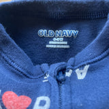 Love Zip Up Pajama | 0-3 mo | Old Navy