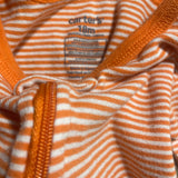 Orange Stripe Zip Up Pajama | 12-18 mo | Carter's