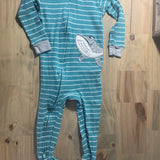 Blue Whale Zip Up Pajama | 12-18 mo | Carter's